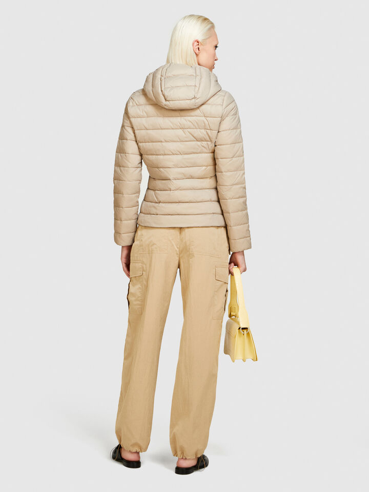 Padded slim comfort fit jacket - women's puffer jackets and coats - Beige | Sisley image number 3